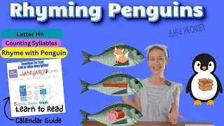 Phonics Fun for Little Ones!: Animals in Winter and Letter Sounds| Rhyme with Penguins| Syllables