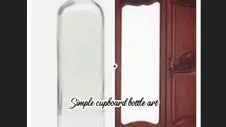 simple and beautiful bottle art| cupboard bottle art|simple bottle art|Ashlin's crafts