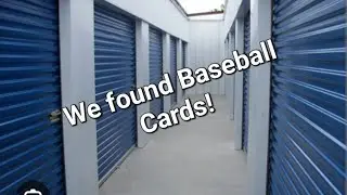 We found baseball cards in a storage locker!