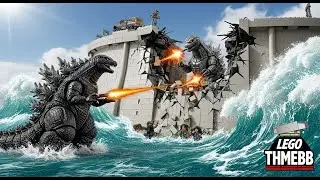 Godzilla vs Mechagodzilla: The Dam Breach Battle | Epic Tsunami Destruction!