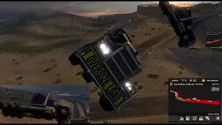 Launching My Semi Hundreds Of Feet Through The Air - AMERICAN TRUCK SIMULATOR