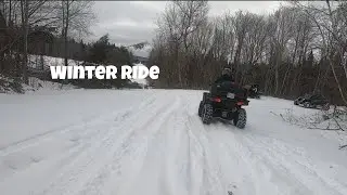 KAWASAKI TERYX 4 LE. Local winter ride