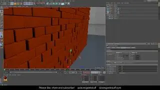 Building A Wall And Knocking It Down In Cinema 4D