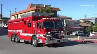 4/26/21 LAFD Station 85, Battalion 6 and USAR 88 Responding to a Cliff Rescue