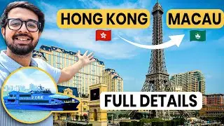 Macau Trip from Hong Kong 🇭🇰➡️🇲🇴 | Ferry Process Explained + Parisian Hotel Las Vegas Experience