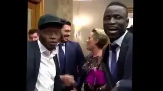 Cheikhou Kouyat&eacute; trying to sing the Dimitri Payet song at the West Ham awards after a few drinks!