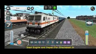 Indian Train Simulator top speed Race Train  | WDM3D Locomotive Parallel Race Two Train| Train Games