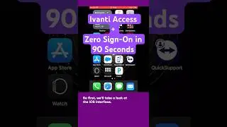 Ivanti Micro-Demo: Ivanti Access + Zero Sign-On in 90 Seconds #shorts