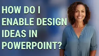 How do I enable design ideas in PowerPoint?