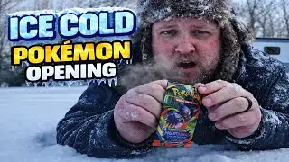 Frozen Fingers, Fiery Pulls | Pok&eacute;mon Cards in the Snow