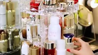 Rotating Crystal Cosmetic Storage Box