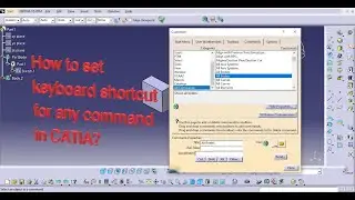 How to set keyboard shortcut for any commands (Hide/Show) in CATIA V5? | Tips & Tricks in #catia |