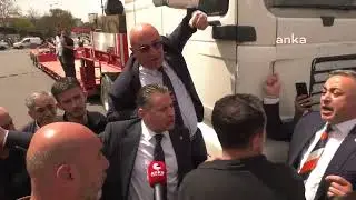 CHP otobüsünün TBMM 1. Binası önüne girişine izin verilmiyor