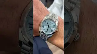 Rolex Day-Date Platinum Ice Blue Quadrant Dial - 228206 #luxurywatch #watchesandwonders