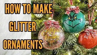 DIY Glitter Ornaments Easy