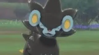 Quagsire and Luxray in Pok&eacute;mon camp (Pok&eacute;mon Sword)