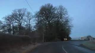 Driving On The B4220 & B4214 From Cradley To Staplow, Herefordshire, UK 30th January 2019