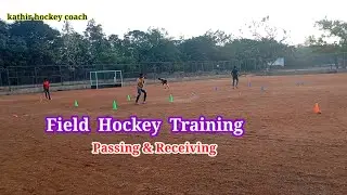 Field Hockey Training Passing & Receiving  #Run& receive #first touch#vision#Anticipation