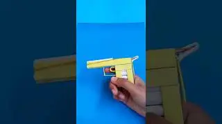 Make a gun with paper / Paper gun idea #papercraft #craft #artandcraft #handmade