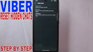 ✅  How To Reset Hidden Chats Pin Code On Viber  🔴