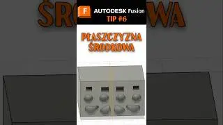 Płaszczyzna środkowa #fusion360 #fusion360tutorial #autodesk #3dprinting #tipandtricks #project