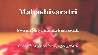 Mahashivaratri, 2016. Swami Satyananda Saraswati