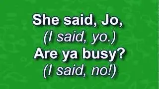 Hi, My Name Is Joe (Jo) and I Work in a Button Factory- Lyrics - Camp Song
