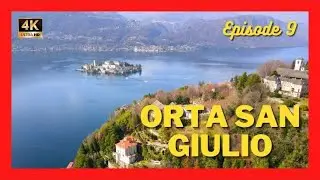 Orta San Giulio , Isola San Giulio ,Italia 4k