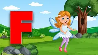 F for fairy  Alphabet Animation for Kids