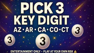 🔑Pick 3 Key Digit Winning Method Explained &mdash; All States &mdash; Part 1: AZ &bull; AR &bull; CA &bull; CO &bull; CT