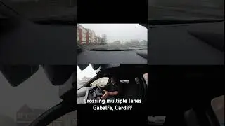 Crossing multiple lanes in Gabalfa Cardiff