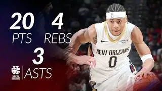 Jeremiah Fears 20 pts 4 rebs 3 asts vs Kings 25/26 season