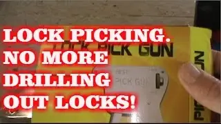 LOCK PICKING. NO MORE DRILLING LOCKS!