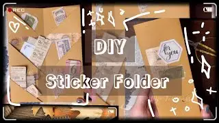 How to make Sticker Folder with paper | DIY Sticker Folder | Easy paper crafts