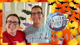Candy Corn MINUTE TO WIN IT Challenges // Our home is getting BATTY