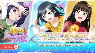 [LLSIFAS] Sparkling Moonlit Night Kanan & Setsuna scouting!