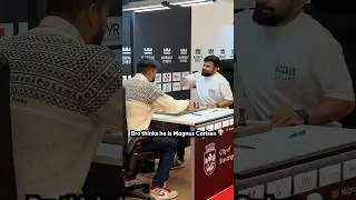 Bro thinks he is Magnus Carlsen 🤣 #chess #magnuscarlsen #gukesh