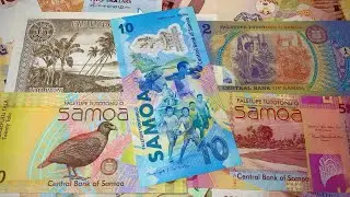 ✅ AMAZING MONEY WORLD: SAMOA Banknotes! 🇼🇸☀️🌏