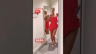 Red ZARA dress!​⁠ @DivaAngelLife #zara #fashion #trend #style for fashion porpoises #new #usa ​#top