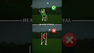 Learn How to do HEADING ⚽️.#football #footballskills #soccer #heading #shorts