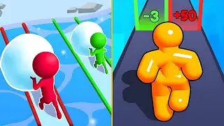 Tall Man Run 🆚Snow Race 3D NO Copyright Gameplay: Unlocking Secret Levels Android IOS  
