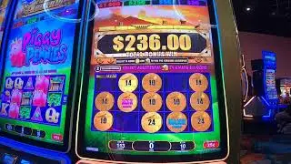 All Aboard Piggy Pennies Dynamite Dash Slot Machine Play Bonuses Free Games!