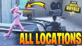 Fortnite - Dance In Front Of Different Film Cameras - All Locations / Guide / How To