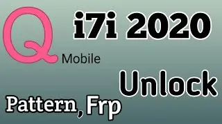 Q mobile i7i 2020 pattern frp unlock with cm2