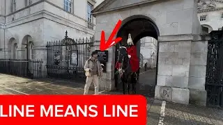 Tourist Crosses Safety Line, Guard Reacts Instantly