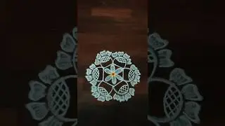 3*2 Small & Attractive Rangoli designs with dots 🌺#rangoli #kolam#attractiverangoli #shorts#trending
