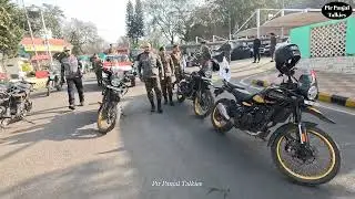 Lt Gen Pratik Sharma led Bike Rally which is way towards Rajouri as a part of 10th Army Veteran Day.