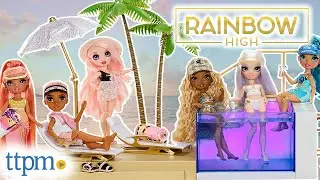 RAINBOW HIGH! Pacific Coast Dolls and Color Change Pool & Beach Club from MGA Entertainment Review!