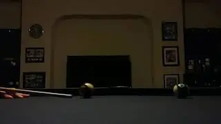 Pool- draw shot slow motion