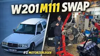 W201 bekommt Leistung!!!! M111 swap 